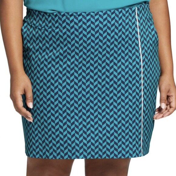 Lady Hagen Pants - Lady Hagen Golf Skort Skirt Navy and Teal with Pockets Size 16